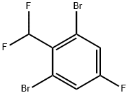 1,3-二溴-2-(二氟甲基)-5-氟苯 结构式