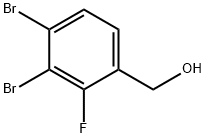 3,4-二溴-2-氟苯苄醇 结构式