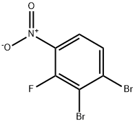 1,2-二溴-3-氟-4-硝基苯 结构式