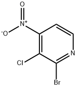 2-溴-3-氯-4-硝基吡啶 结构式