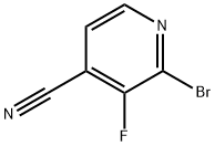 2-溴-3-氟异烟腈 结构式