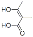 2-Butenoic acid, 3-hydroxy-2-methyl- (9CI) 结构式