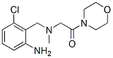 4-[[[(2-amino-6-chlorophenyl)methyl]methylamino]acetyl]morpholine 结构式