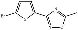 3-(5-溴-2-噻吩基)-5-甲基-1,2,4-恶二唑 结构式