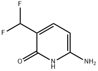 2(1H)-Pyridinone, 6-amino-3-(difluoromethyl)- 结构式