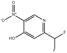 2-(二氟甲基)-4-羟基-5-硝基吡啶 结构式