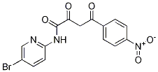 N-(5-bromo-pyridin-2-yl)-4-(4-nitro-
phenyl)-2,4-dioxo-butyramide 结构式