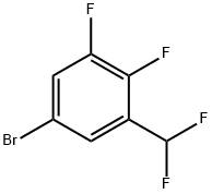 5-bromo-1-(difluoromethyl)-2,3-difluorobenzene 结构式