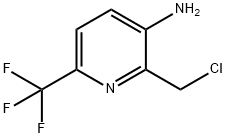 2-氯甲基-3-氨基-6-三氟甲基吡啶 结构式