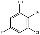 2-Bromo-3-chloro-5-fluorophenol 结构式