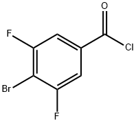 4-溴-3,5-二氟苯甲酰氯 结构式