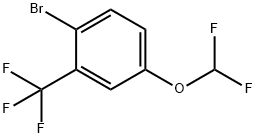 1-溴-4-(二氟甲氧基)-2-(三氟甲基)苯 结构式
