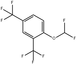 2,4-二(三氟甲基)(二氟甲氧基)苯 结构式