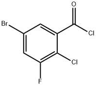 5-Bromo-2-chloro-3-fluorobenzoyl chloride 结构式