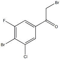 4'-Bromo-3'-chloro-5'-fluorophenacyl bromide 结构式