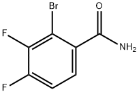 2-溴-3,4-二氟苯甲酰胺 结构式