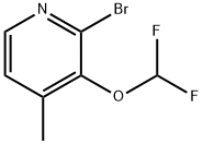 2-Bromo-3-difluoromethoxy-4-methylpyridine 结构式