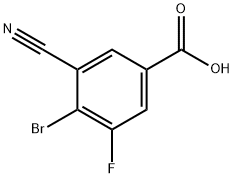 4-Bromo-3-cyano-5-fluorobenzoic acid 结构式