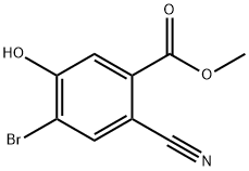 Methyl 4-bromo-2-cyano-5-hydroxybenzoate 结构式