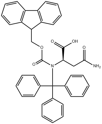 N-Fmoc-N'-三苯甲基-D-天冬酰胺 结构式