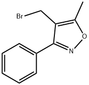 4-溴甲基-5-甲基-3-苯基异唑 结构式