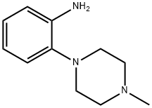 2-(4-甲基-1-哌嗪)苯胺 结构式