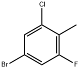 2-氟-4-溴-6-氯甲苯 结构式