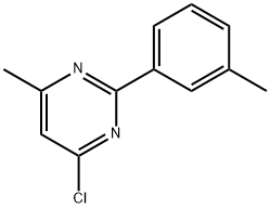4-氯-6-甲基-2-(间甲苯基)嘧啶 结构式
