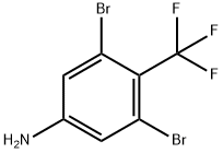 3,5-二溴-4-(三氟甲基)苯胺 结构式