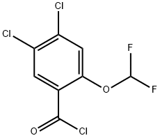 4,5-Dichloro-2-(difluoromethoxy)benzoyl chloride 结构式