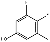 3,4-二氟-5-甲基苯酚 结构式
