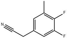 3,4-Difluoro-5-methylphenylacetonitrile 结构式