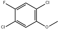 1,4-二氯-2-氟-5-甲氧基苯 结构式