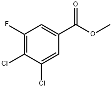 3,4-二氯-5-氟苯甲酸甲酯 结构式