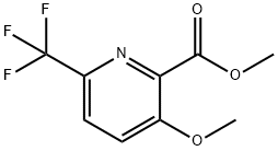 3-甲氧基-6-三氟甲基吡啶-2-甲酸甲酯 结构式
