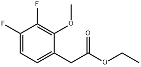 2-(3,4-二氟-2-甲氧基苯基)乙酸乙酯 结构式