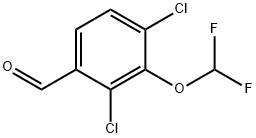 2,4-Dichloro-3-(difluoromethoxy)benzaldehyde 结构式