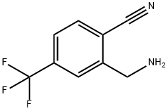2-(氨甲基)-4-(三氟甲基)苄腈 结构式