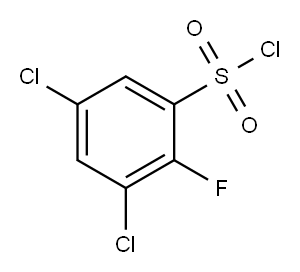 3,5-Dichloro-2-fluorobenzenesulfonyl chloride 结构式