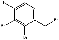 2,3-Dibromo-4-fluorobenzyl bromide 结构式