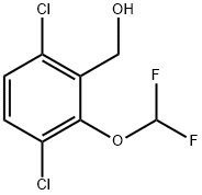 3,6-Dichloro-2-(difluoromethoxy)benzyl alcohol 结构式