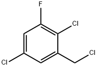2,5-Dichloro-3-fluorobenzyl chloride 结构式