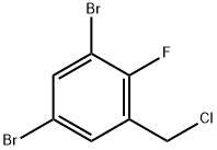 3,5-Dibromo-2-fluorobenzyl chloride 结构式