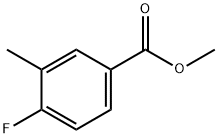 4-氟-3-甲基苯甲酸甲酯 结构式