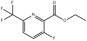 3-氟-6-三氟甲基吡啶-2-甲酸乙酯 结构式