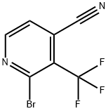 2-Bromo-3-(trifluoromethyl)isonicotinonitrile 结构式