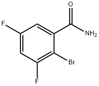 2-Bromo-3,5-difluorobenzamide 结构式
