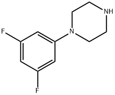 1-(3,5-DIFLUOROPHENYL)PIPERAZINE 结构式