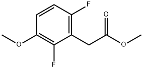 2,6-二氟-3-甲氧基苯乙酸甲酯 结构式