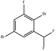 2,5-二溴-3-氟二氟甲基苯 结构式